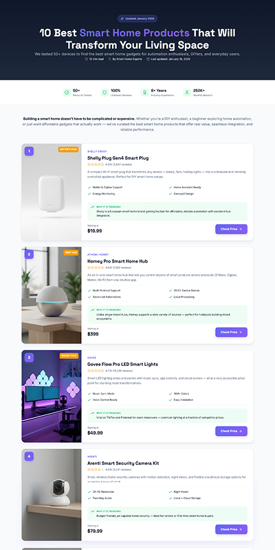 Smart Home Products