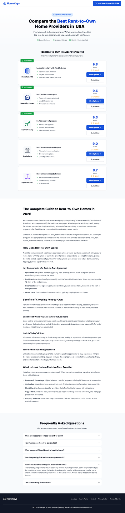 Rent-to-Own Home Finder - Results