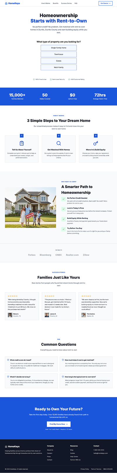Rent-to-Own Home Finder