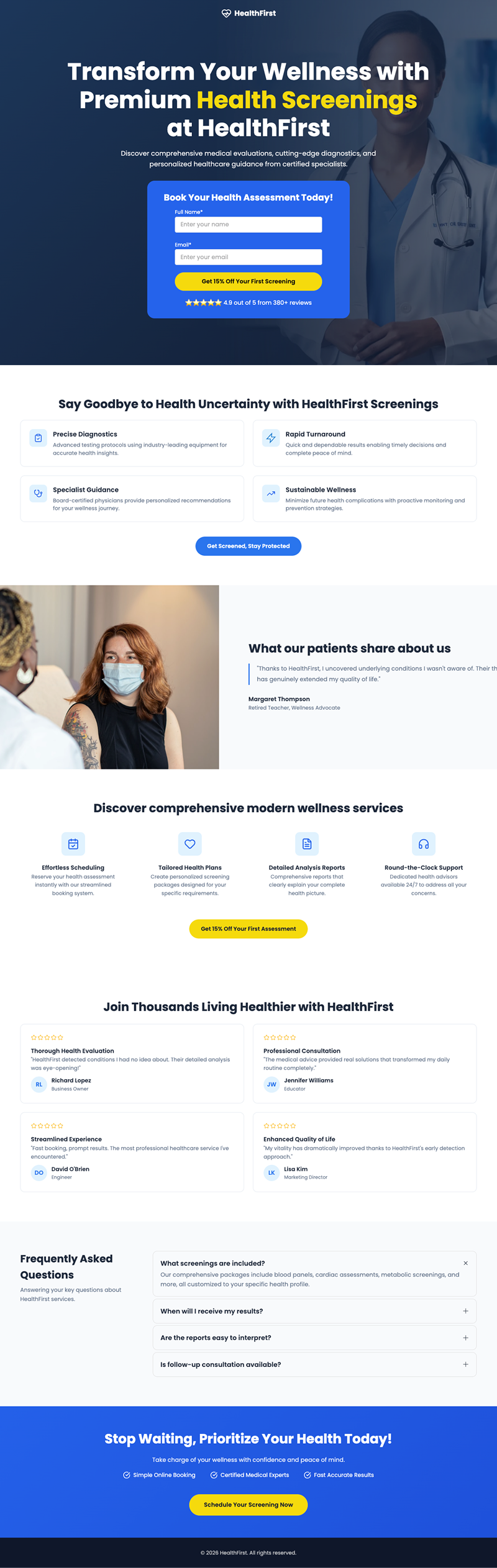 Comprehensive Health Checkups