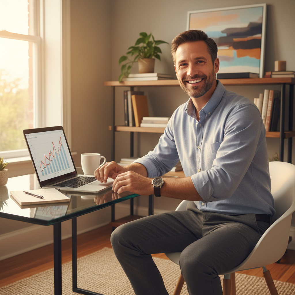 Marcus Chen at his home office