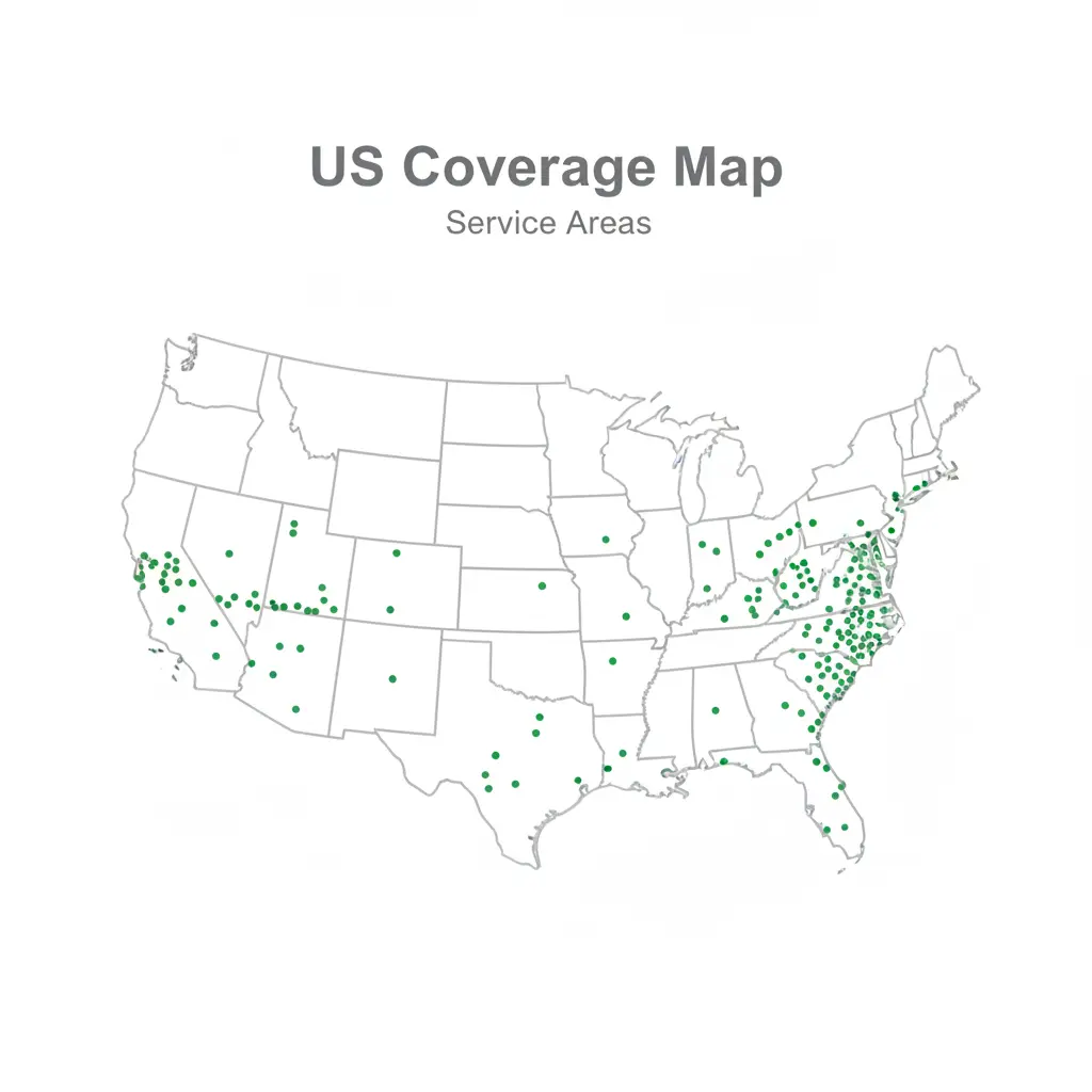 US coverage map