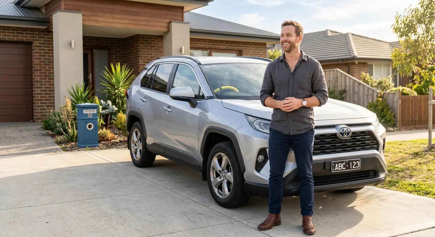 Happy car owner with Lock'd