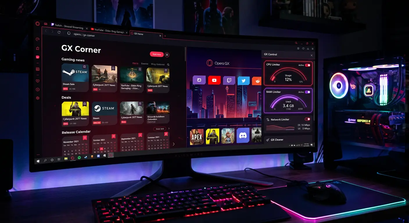 Opera GX in action